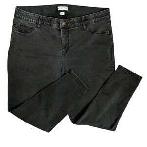 Women's Black Skinny Jeans 18W